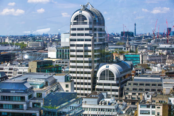 London, UK - 7 May, 2024:  City of London panoramic view