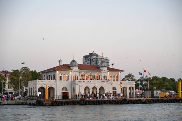 Istanbul, Turkey - July 06, 2024:The old pier in Kadikoy