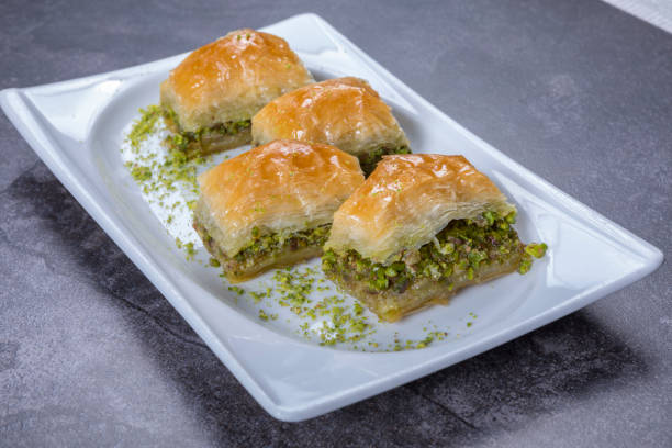 istock Square Pistachio Baklava 2163610058