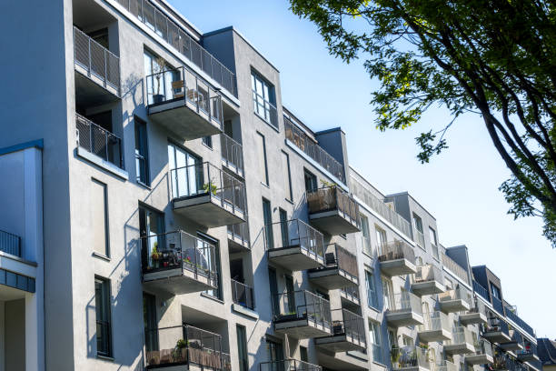 istock Modern Apartment Building with Balconies in Berlin, Germany 2163614937