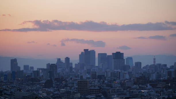 istock Sunset in Nagoya, Japan 2163630653