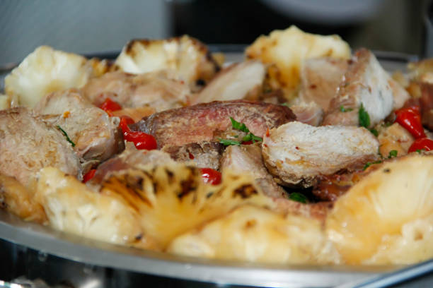 istock seasoned meat tray ready to serve 2163633119
