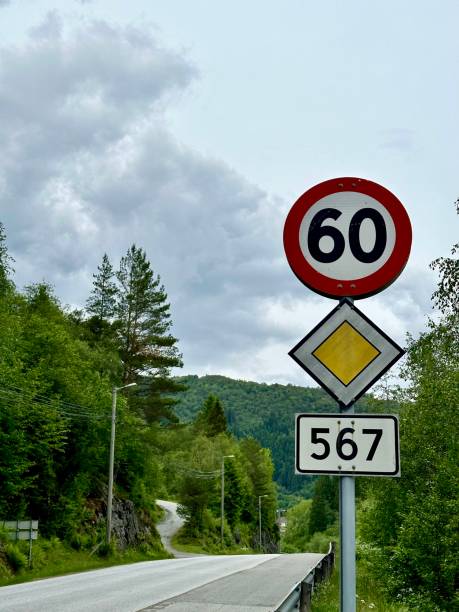 istock speed limit sign by the road 2163634560