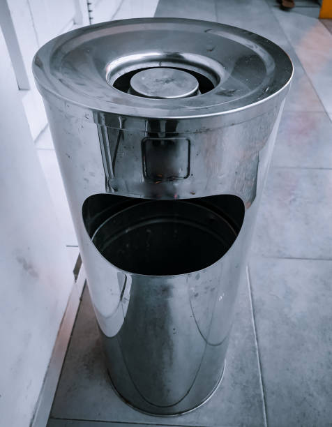istock Stainless bin,Trash in coffee shops,Trash bin in a hospital, cleaning concept 2163643625