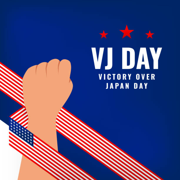 stockillustraties, clipart, cartoons en iconen met vj day design illustration collection - vj day