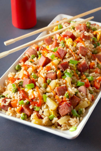istock Classic Hawaiian Favorite Spam and Pineapple Fried Rice 2163653603