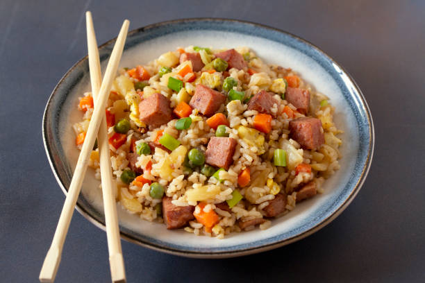 istock Classic Hawaiian Favorite Spam and Pineapple Fried Rice 2163653646