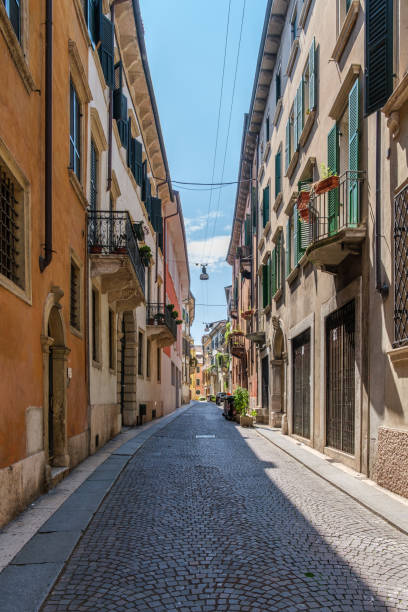 istock Exploring Veronas Ancient Streets on a Hot Summer Day 2163657258