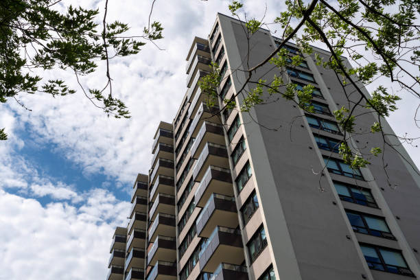 istock Apartment buildings 2163657396