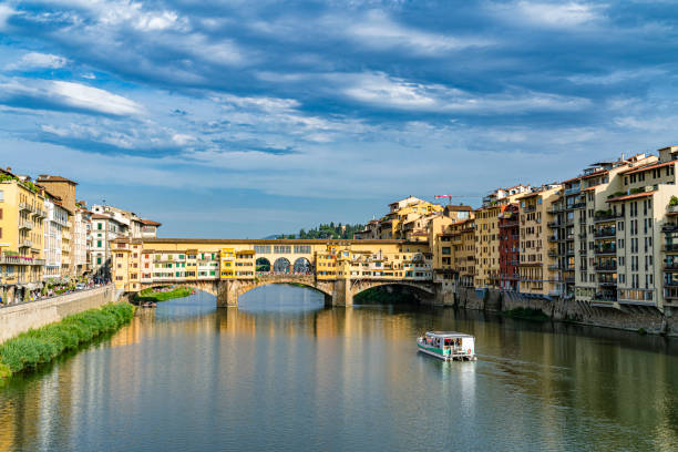 Ponte Vecchio over Arno River. Florence, Tuscany-Italy