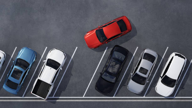 istock Aerial view of outdoors parking lot 2163663468