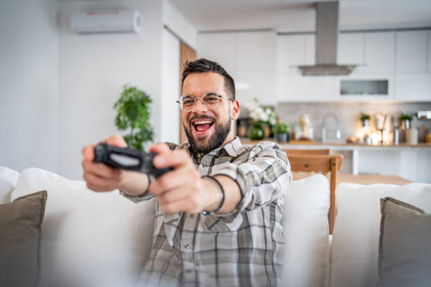 istock A level higher, both in video games and in relaxation 2163666847