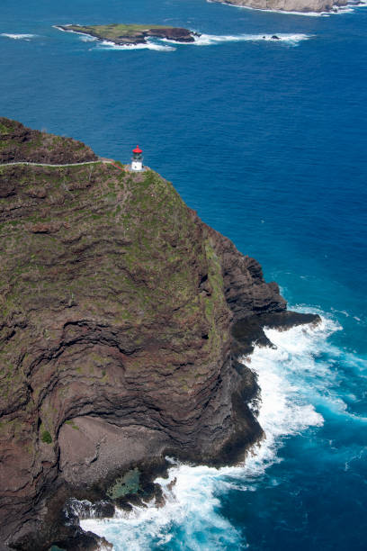 istock Aerial view Makapu'u Point Lighthouse 2163667120