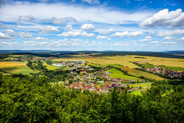 istock A beautiful cycle tour through southern Thuringia via Wasungen, Walldorf to the viewpoint on the Hohe Geba in the Rhön 2163671207