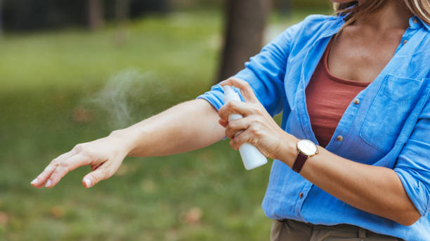 istock Outdoor Safety Measures with Mosquito Repellent 2163677088