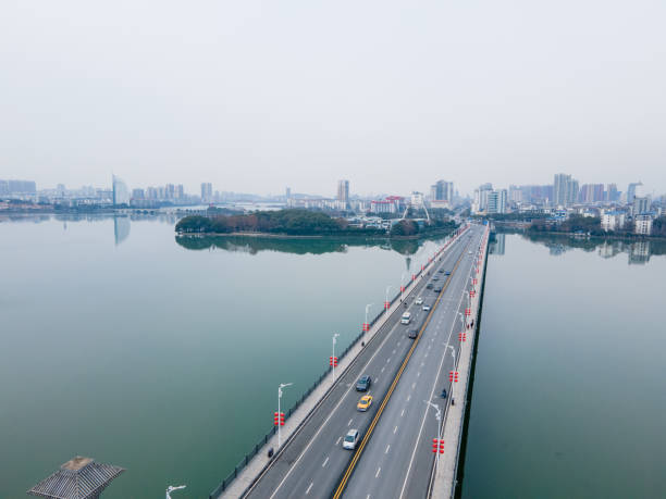 istock A bridge over the lake 2163678964