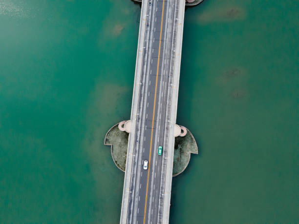 istock A bridge over the lake 2163678976