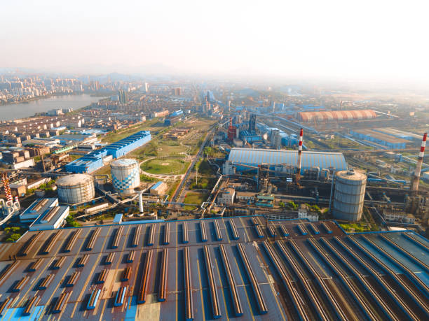 istock Steel plant building 2163679207