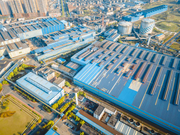 istock Steel plant building 2163679317