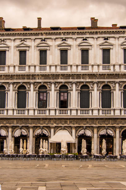 Architecture of the famous St. Mark's Square in the city of Venice in Italy