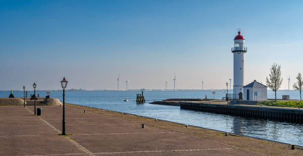 Lighthouse in Hellevoetsluis, South Holland, The Netherlands