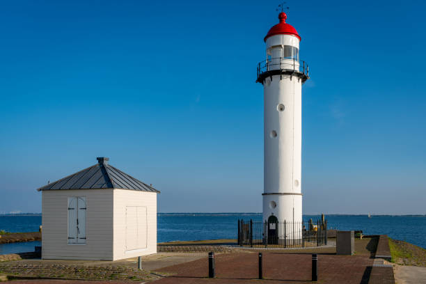 istock Lighthouse in Hellevoetsluis, South Holland, The Netherlands 2163680999