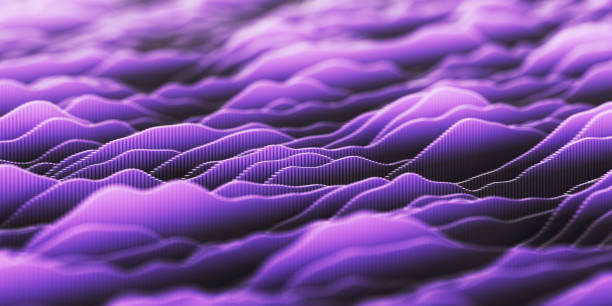 istock Abstract colorful wavy digital landscape 2163693061