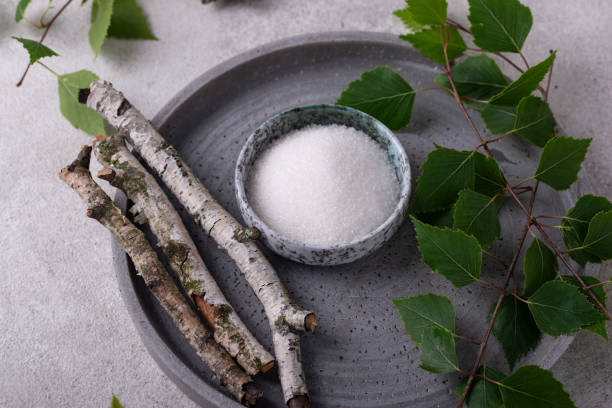 istock Xylitol or birch sugar for diabetics 2163698437