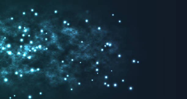 istock Bokeh circles cinematic cosmic burst particles cloud galaxy bg. Glitter particle light ray seamless loop. Particle dust magical fantasy anime overlay. Shiny elegant flying sparkling bubble. 2163702814