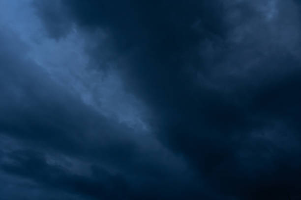 istock Storm cloud darkness sky in rainy season. 2163710992