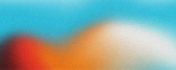 istock Bright blue orange and white texture glowing noise texture. Abstract gradient blurred colorful with grain noise background. retro banner poster cover design 2163712362