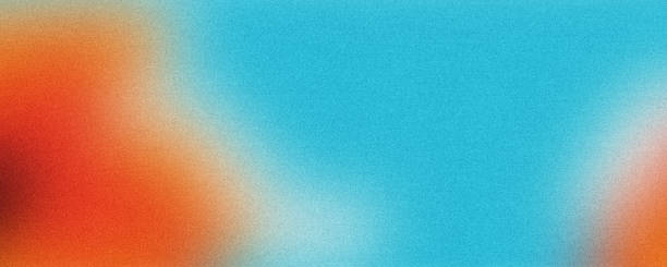 istock Bright blue orange and white texture glowing noise texture. Abstract gradient blurred colorful with grain noise background. retro banner poster cover design 2163715198