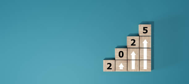 istock Countdown to 2025. Loading year from 2024 to 2025. New year start concept 2163717077