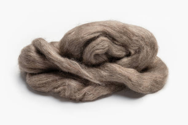 istock Beige background, natural wool fabric texture. 2163719834