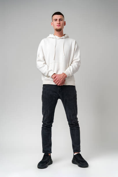 istock Young Man With Goatie Against Grey Background 2163723484