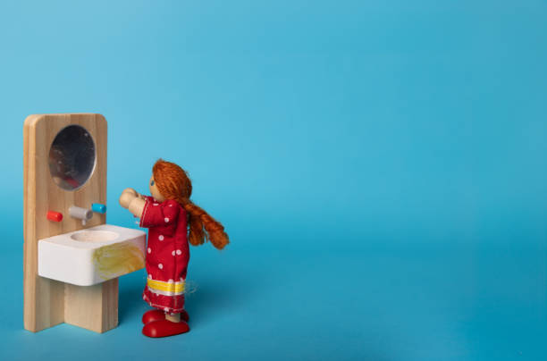 istock Redhead Girl Washing Face 2163724258