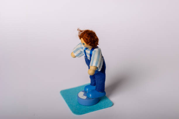 istock Toy Scale and Child 2163724288