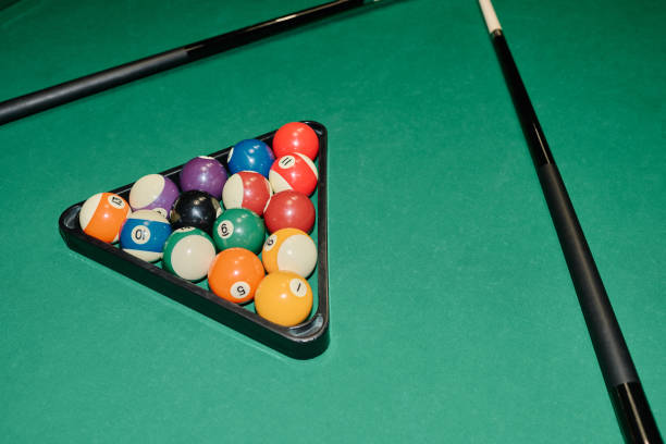 istock Pyramid of colorful billiard balls 2163740387
