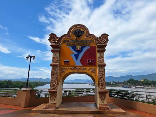 istock Golden Triangle Sign in Thailand 2163741519