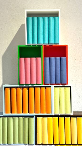 istock Generic colorful books in colorful shelves 2163743201