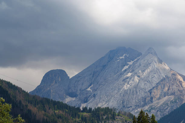 A photo of Marmolada mountain viewed from Canazei