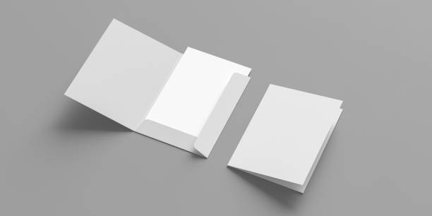 istock Draft folder mock up. Reinforced folder mock up isolated on white background. 3D illustration 2163759172