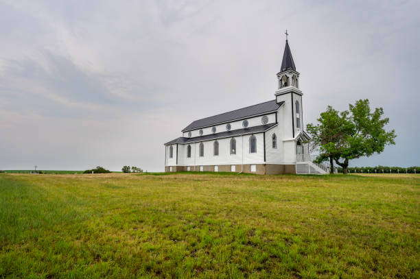 istock Historic Blumenfeld Church (Saints Peter and Paul Church) near Prelate, Saskatchewan 2163761421