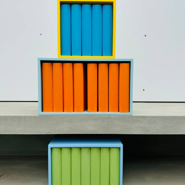 istock Colorful Books in colorful boxes 2163767571