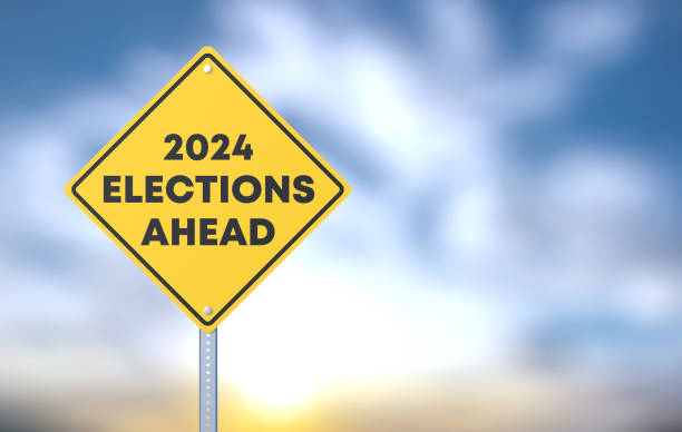 2024 Election Ahead Road Sign