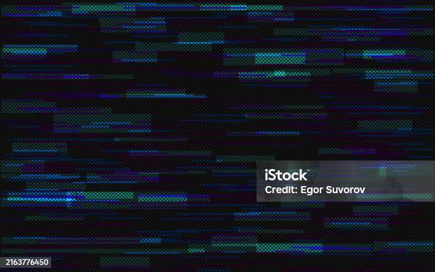 Distorted Error House Glitch Error Screen Cyberpunk Video Distortion Futuristic Noise Effect ...