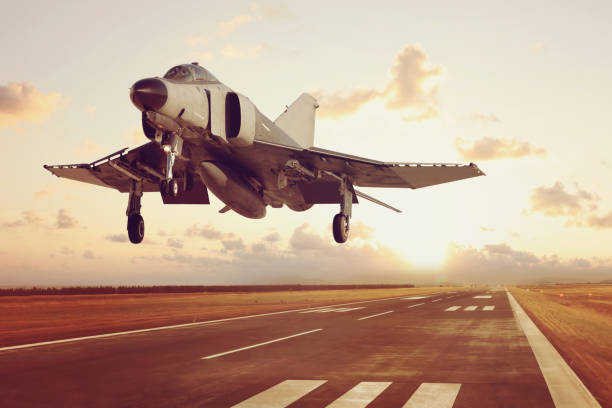 istock F-4 Phantom Fighter Jet is taking off on pist 2163779684