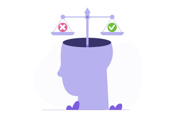 istock Making the right decision,  risk management concept. Large scales with 'No' and 'Yes' signs, weighing the options for making right and wrong business decisions and choosing alternatives. 2163787798
