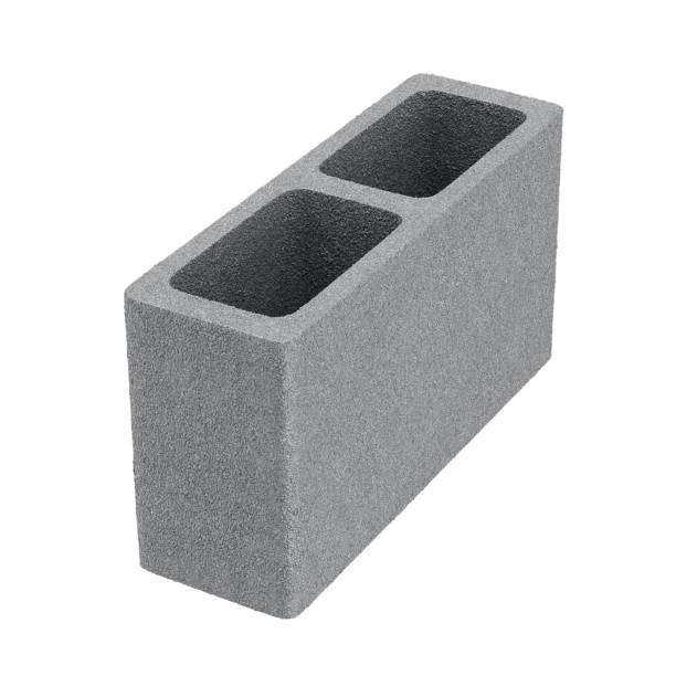 istock 3D Concrete Brick with Isolated White Background 2163791662