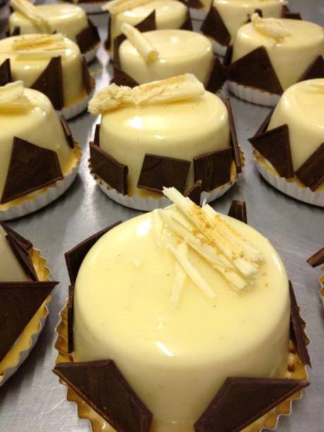 istock White chocolate, vanilla and black chocolate mini cakes 2163793470